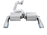 AWE Touring Edition Cat-back Exhaust for Ford Focus RS- Non-Resonated - Chrome Silver Tips - out of package